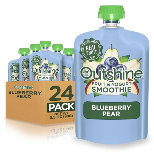 Vista 7 de Outshine - Batido de frutas y yogur, plátano, fresa, bolsa de batidos, aperitivo para llevar, 24