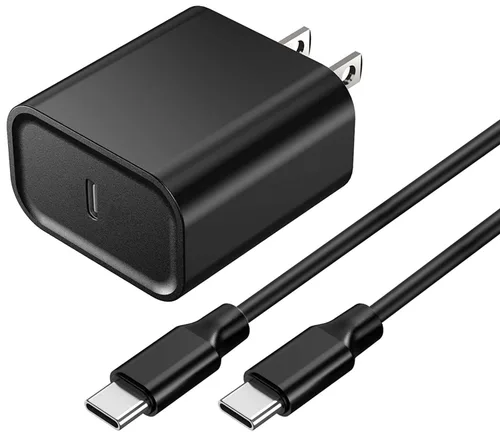 Cargador de pared rápido USB C PD de 18 W de repuesto para Samsung Galaxy Z Flip 7/7 FE/6/5/4/3, Z Fold 7/6/5/4/3/2 5G teléfono con cable de carga