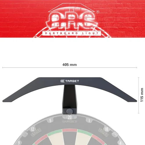 Vista 6 de Target Darts Tablero de Dardos LED - Iluminación de Tablero de Dardos Brillante Cable Extra Largo de 3m Se Ajusta de Forma Segura a Todos