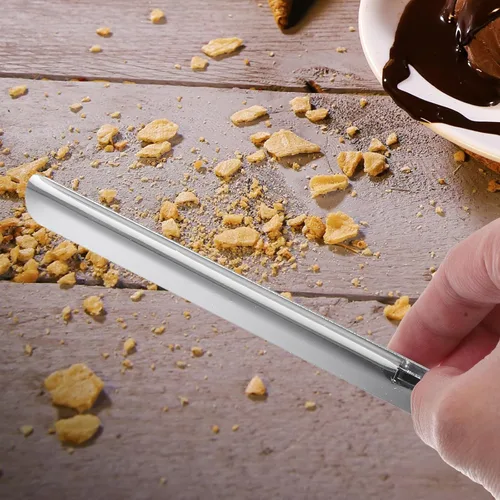 Vista 5 de BESTonZON Rascador de pan de acero inoxidable con mango de clip, migas compactas de mesa para restaurantes camareros, cocina y herramienta