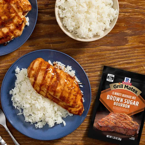 Vista 5 de McCormick Grill Mates Mezcla de adobo de bourbon de azúcar morena, 1.25 onzas