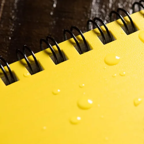 Vista 5 de Rite in the Rain Cuaderno de espiral resistente al clima, 4.625" x 7", cubierta amarilla, Diario de Observadores de Aves (No. 195)