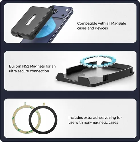 Vista 8 de Encased Funda magnética para SSD portátil Samsung T7 (se adapta a capacidad de 1 TB/2 TB/4 TB) con cable de transferencia de datos de alta velocidad