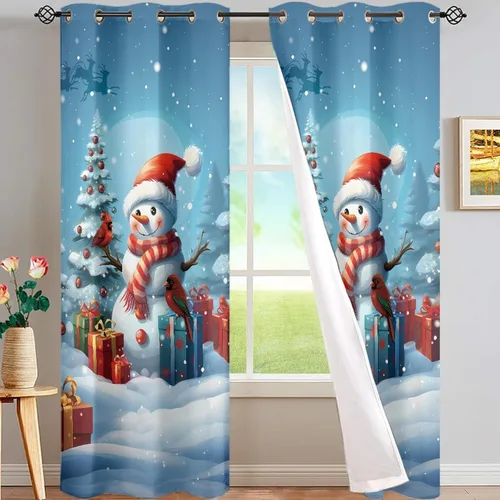 Vista 44 de FUSURIRE Abstract Geometry Print Window Curtain Panels 63 inch Long, Native American Western Window Treatment Grommet Room Darkening Curtains