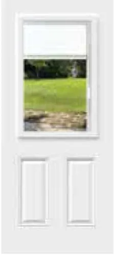 Vista 2 de 22 x 36 Inserto de vidrio transparente para puerta de entrada (persiana interna)