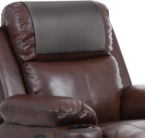 Vista 13 de Protector de reposacabezas reclinable, funda antideslizante de piel sintética para reposacabezas Impermeable y lavable para silla reclinable