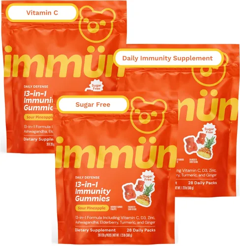 Vista 16 de Grüns Gomitas de inmunidad inmune con vitamina C, apoyo inmunológico diario