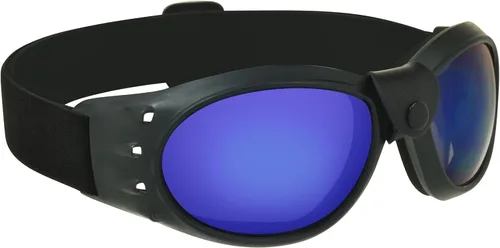 Vista 22 de Bikershades Gafas de seguridad para motocicleta con acolchado de espuma para hombres y mujeres, gran cobertura con funda de microfibra grande