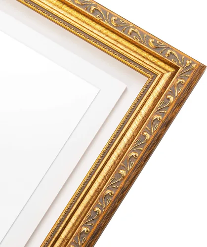 Vista 3 de Poster Palooza Marco de madera tradicional de 8 x 10 pulgadas con plexiglás acrílico UV, parte trasera de tablero de espuma y accesorios incluidos