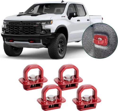 Vista 11 de Anclajes de sujeción de aluminio Phamyor para caja de camión, enganche lateral para pared para Chevy Silverado/GMC Sierra 2007-2023, Chevy