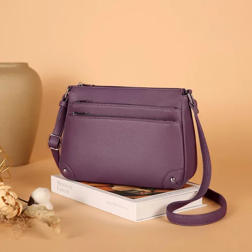 Vista 8 de WESTBRONCO Bolsos cruzados para mujer, bolsos de hombro de tamaño mediano, cartera con bolsillo con cremallera múltiple