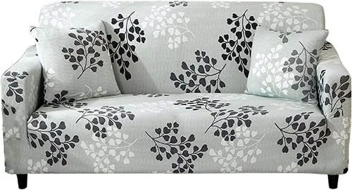 Vista 19 de HOOBUY Funda de sofá estampada, Funda elástica para sillón, funda de sofá biplaza con patrones para sillón con cojines de 2 plazas, Juego de sofá Bd