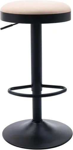 Vista 26 de Taburetes de bar sin espalda, juego de 3 taburetes de bar redondos ajustables para encimera de cocina, taburete giratorio de altura de barra, silla