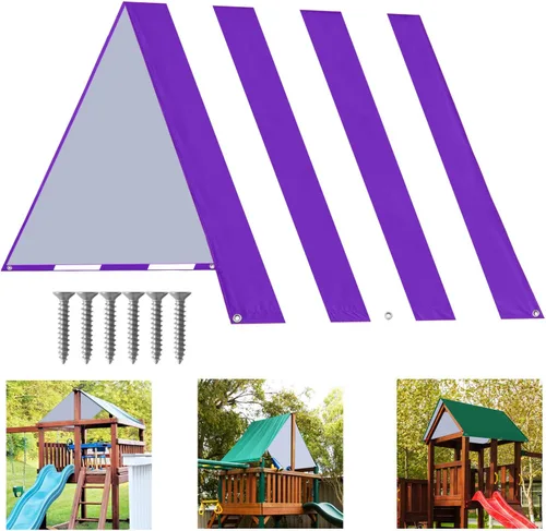 Vista 9 de ABCCANOPY Juego de lona de repuesto de 52 x 90 pulgadas para parques infantiles, pantallas de sombra (verde)