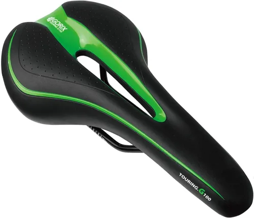 Vista 6 de Sillín GORIX para Bicicleta Cómodo con Cojín y Riel para Bicicleta de Montaña y Carretera para Hombres y Mujeres (GX-C19)