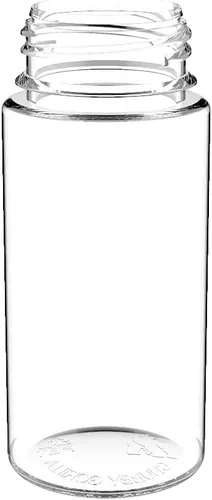 Vista 2 de BOTTLES Chubby Gorilla - Botella de unicornio de 3.4 fl oz - Botella transparente con tapa natural - V3 (paquete de 3)