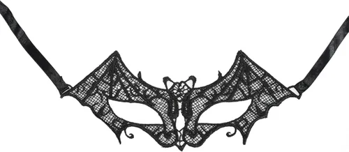 Vista 6 de Disfraz de esqueleto de Halloween para mujer capa de esqueleto de encaje con máscara de murciélago de mascarada disfraz de calavera de huesos