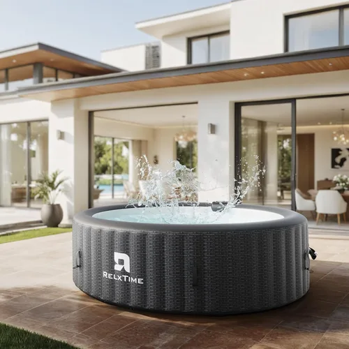 Vista 2 de Persona inflable de la tina caliente 4-6, explota el balneario al aire Gris