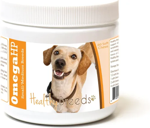 Vista 46 de Healthy Breeds Affenpinscher Omega HP - Masticables suaves para piel y pelaje, 60