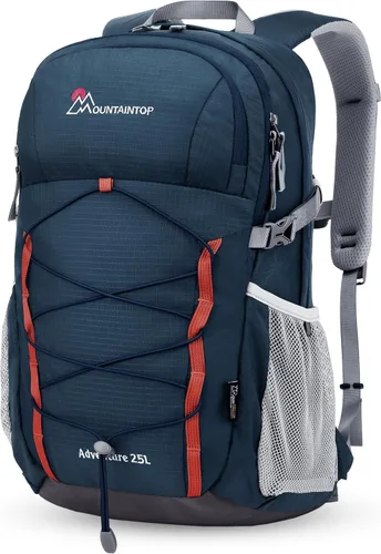 Vista 18 de MOUNTAINTOP Mochila de senderismo de 18L, mochila ligera para exteriores Negro-18L