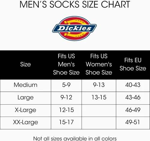 Vista 3 de Dickies Calcetines Dri-tech para hombre con control de humedad, disponibles en tallas M-XXL (6, 12, 18 pares)