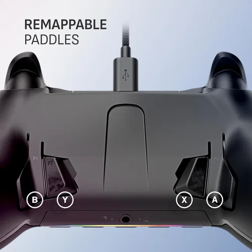 Vista 3 de SCUF ENVISION Wired V2 (2025) PC Only Gaming Controller – Anti-Drift Thumbsticks – Five Remappable G-Keys – Remappable Back Paddles – Black