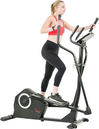 Vista 11 de Sunny Health & Fitness Upright Elliptical Machine, Full Body Cardio Exercise with Adjustable Resistance, Arm and Leg Workout Machine, SunnyFit App