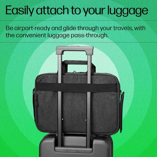 Vista 8 de HP Prelude Bolsa Topload para laptop – Se adapta a laptops de 15.6 pulgadas – Tela duradera con revestimiento resistente al agua, compartimento