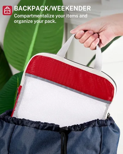 Vista 6 de Gonex cubos de compresión para embalaje, almacenamiento organizadores en cubo de malla extendible