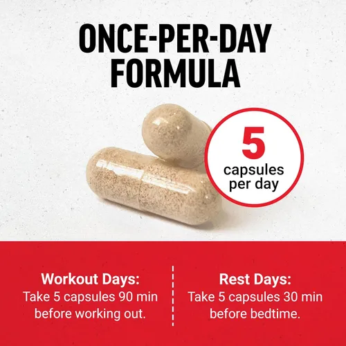 Vista 5 de Force Factor Prime Activador de Secreción de HGH, Suplemento de HGH para Hombres con AlphaSize Clínicamente Estudiado para Ayudar a Desencadenar