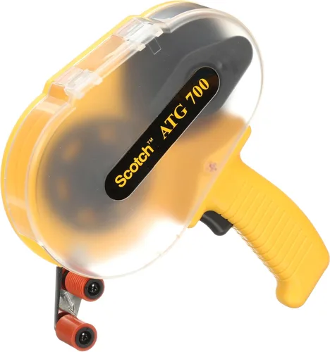 Vista 2 de Scotch ATG 700 aplicador de adhesivo, dispensa 1/2 y 3/4 de rollos ATG anchos, Paquete de 1, Amarillo, 1