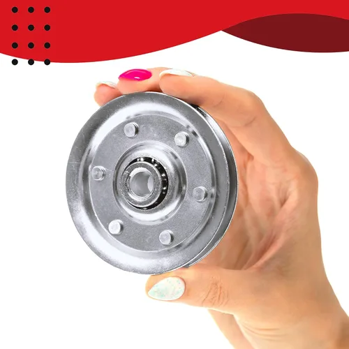 Vista 3 de Kit de repuesto de cables de puerta de garaje, cables galvanizados de aviones de 1/8 pulgadas y 3/32 pulgadas con poleas de 3 pulgadas, juego