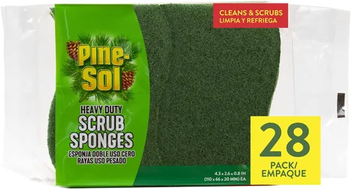 Vista 10 de Pine-Sol Esponjas de limpieza resistentes para limpieza Almohadilla de lavado de platos y estropajo de doble cara Suministros de cocina