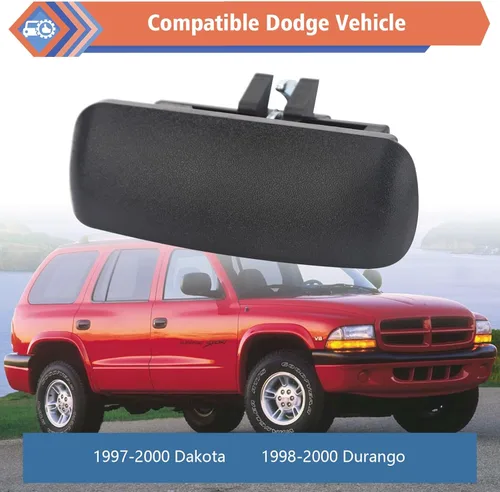 Vista 3 de ZONFANT Mango de cierre de caja de guantera compatible con Dodge Vehicle 1997-2000 Dakota 1998-2000 Durango, reemplazo # 5EM34LAZ
