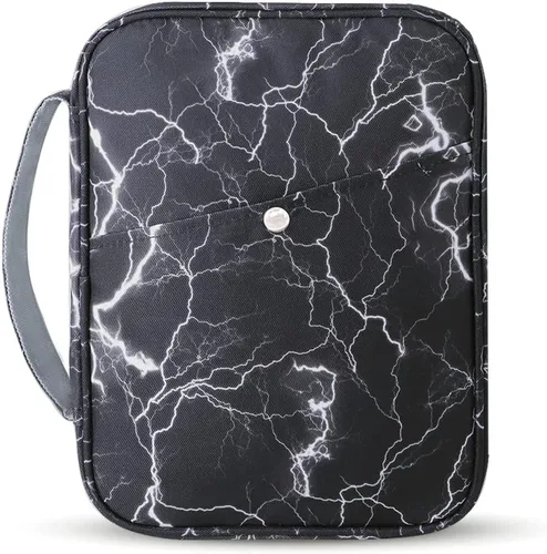 Fundas para la Biblia para mujeres con asa de transporte, funda de libro con bolsillo con cremallera, funda para la Biblia para mamá, damas,