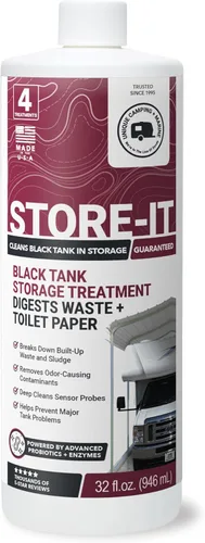 Unique Store-It - Líquido Limpiador de Tanques Negros de RV – Limpia y Desodoriza Tanques Mientras el RV está en Almacenamiento a Corto o Largo