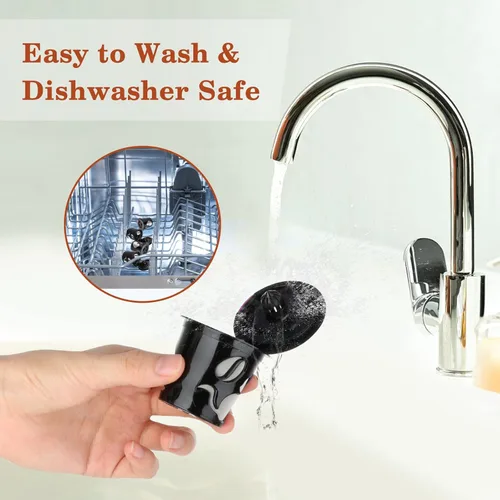 Vista 6 de Tazas reutilizables K para K-Mini/K-Duo/K-Express, pack de 2 Tazas K reutilizables para cápsulas de café K-eurig, tazas K rellenables sin BPA