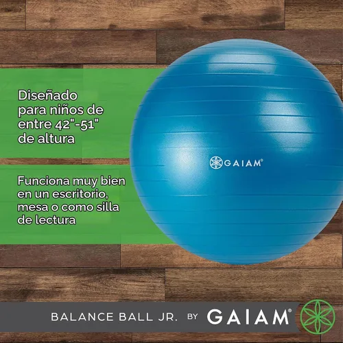 Vista 4 de Gaiam Silla clásica de equilibrio, asiento de estabilidad Azul/Verde