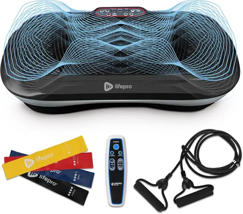 LifePro Waver - Máquina de ejercicios de placa vibratoria para drenaje linfático, activación muscular, plataforma vibratoria de entrenamiento de
