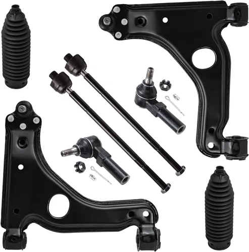 Vista 60 de Detroit Axle - Kit de brazos de control delanteros 2WD de 8 piezas para Ford F-150 Lincoln Mark LT 05-08, 4 brazos de control superior e inferior