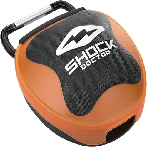Vista 10 de Shock Doctor Funda protectora bucal, ventilada, almacenamiento universal para protector bucal, tamaños para adultos y jóvenes