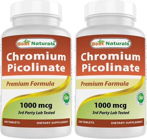Vista 8 de Best Naturals Picolinato de Cromo 1000mcg 240 Tabletas
