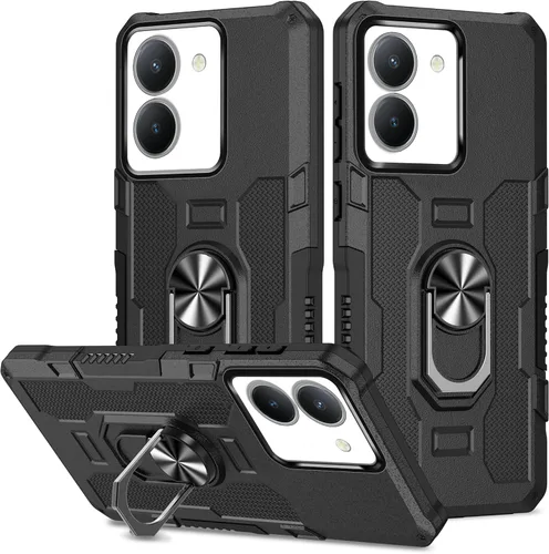Funda compatible con Redmi A1, funda protectora magnética a prueba de golpes, compatible con Redmi A2, funda de teléfono 2 en 1, color negro de Generic