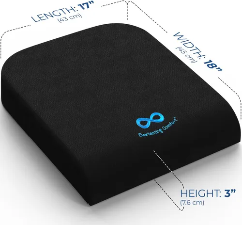 Vista 3 de Almohadillas de silla de ruedas ventiladas Everlasting Comfort para alivio de presión - Cojín de asiento de silla de ruedas de espuma viscoelástica