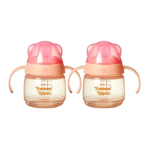 Vista 10 de Tommee Tippee Transition - Vaso para bebé con boquilla, a partir de 4 meses, 5 onzas, boquilla de silicona a prueba de fugas, asas de fácil agarre