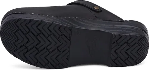 Vista 3 de Dansko Zuecos Ingrid con espalda abierta para mujer, marrón (Antique Brown Oiled), 36 M EU