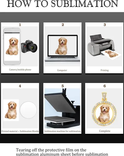 Vista 4 de Fumete Juego de 24 piezas de colgantes de sublimación con diamantes de imitación que incluye bandejas de bisel redondo de diamantes de imitación