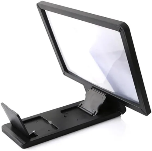 Vista 4 de Hemobllo Lupa de pantalla de teléfono inteligente, soporte multifunción para teléfonos celulares, pantalla ampliada para películas y compatibilidad