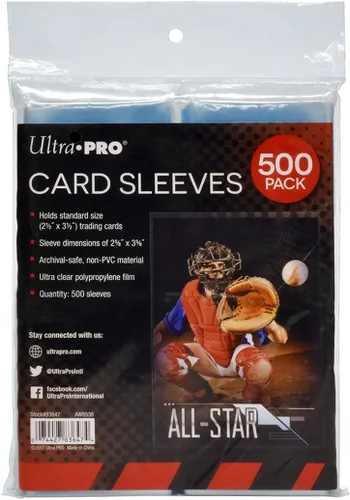 Vista 2 de Ultra PRO - Fundas transparentes Penny Sleeves® para tarjetas de intercambio de tamaño estándar de 2.5 x 3.5 pulgadas (paquete de 500 unidades)