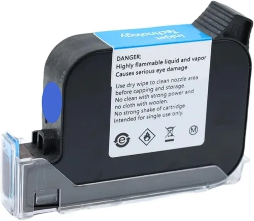 Vista 12 de 2588+ 42ML Black Red Blue Green Ink Cartridge Quick-Drying 12.7mm Print Height Universal for Handheld Inkjet Printer(Black)